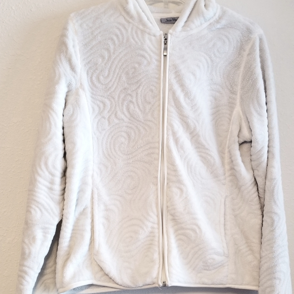 Jason Maxwell Fleece Hoodie. Size PL. White